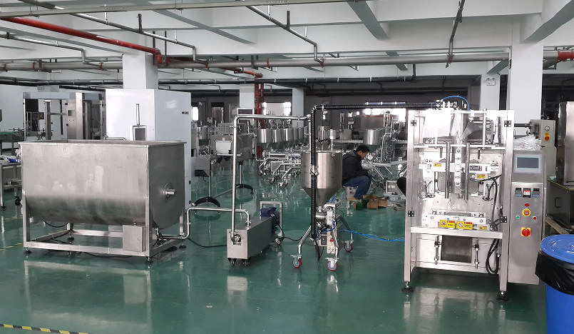 全套自動(dòng)化香菇醬包裝機(jī)械達(dá)到生產(chǎn)的高效率、機(jī)械化、自動(dòng)化(圖3)
